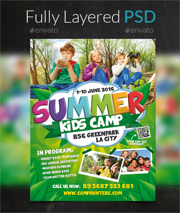 22+ Summer Camp Flyer Templates | Sample Templates