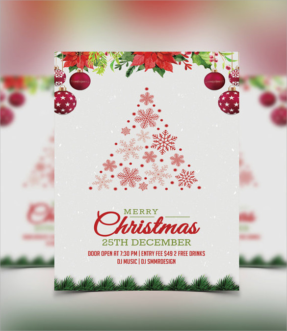 christmas party invitation flyer