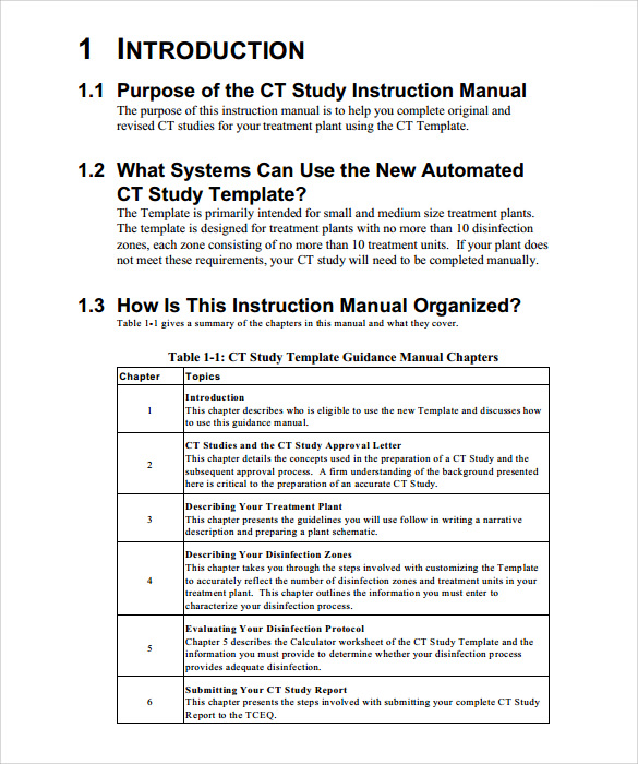 FREE 13+ Sample Instruction Manual Templates in PDF | MS Word