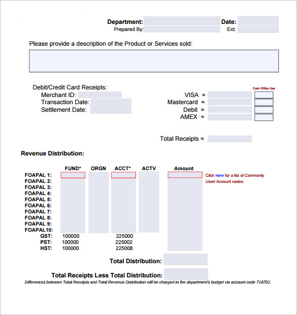 deposit memo