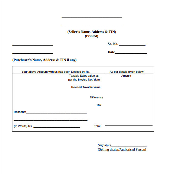 form note debit 9 Debit Sample Memo   Templates Samples 9