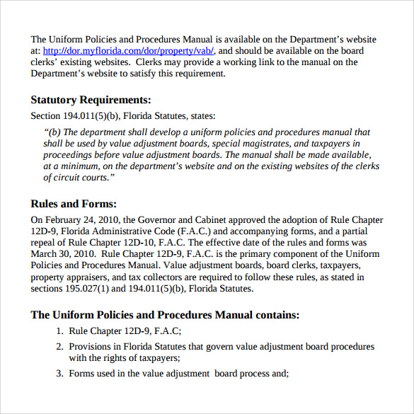 Policy And Procedure Template Free from images.sampletemplates.com