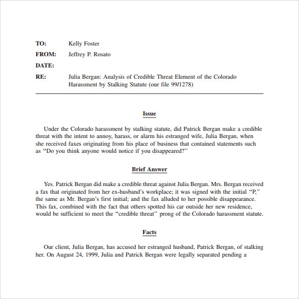 memorandum legal pdf sample PDF, Legal  Google 11 Template in  Memo Documents  Sample