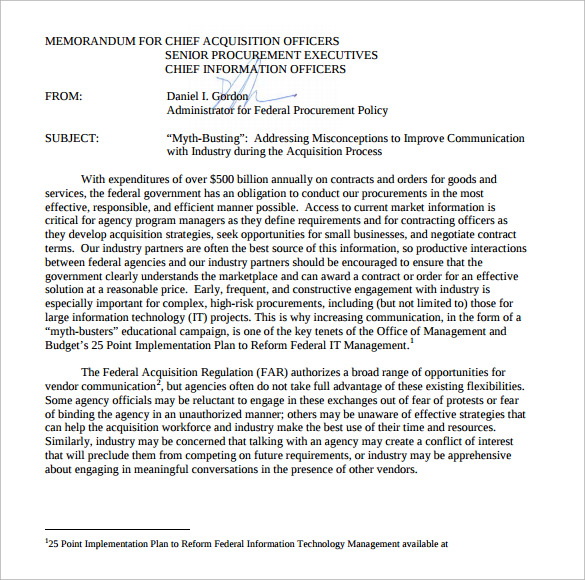 meeting memorandum sample