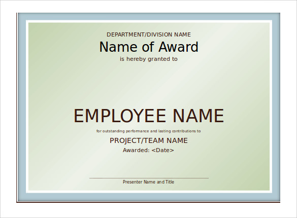Certificate Templates Powerpoint