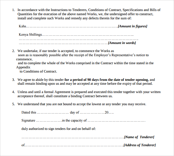 example of plumbling contract template