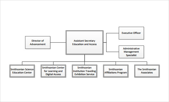 simple blank organizational chart