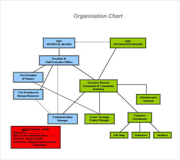 Sample Hospital Organizational Chart - 8+ Documents in PDF