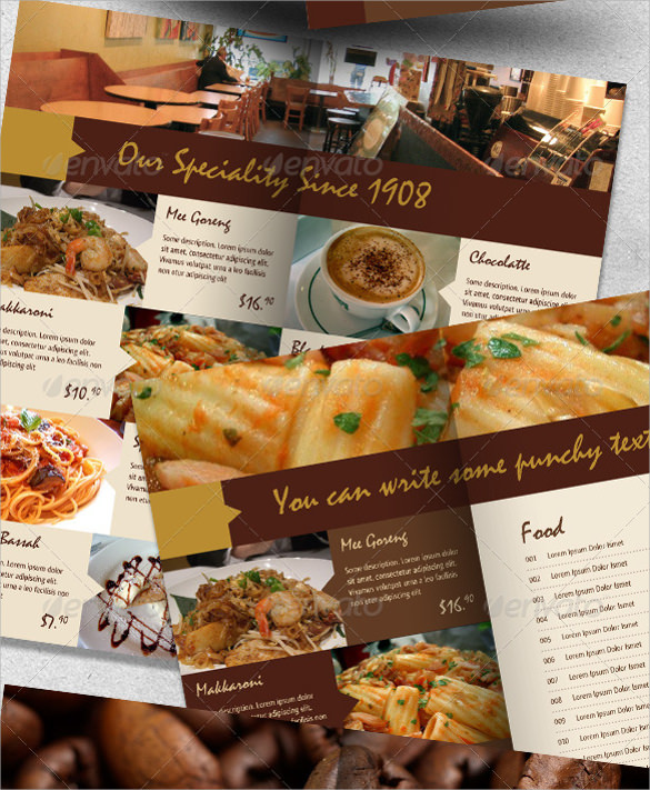 Sample Menu Design Templates