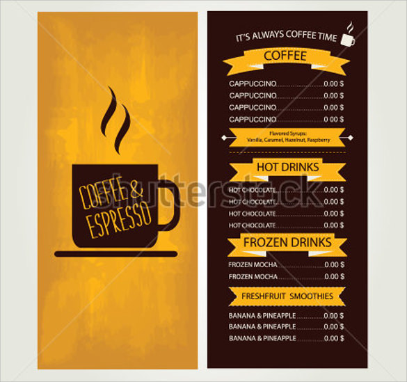 Sample Menu Template from images.sampletemplates.com