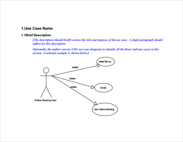 use case diagram template example