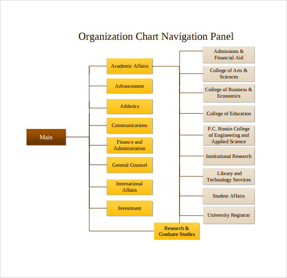 business organizational chart printable