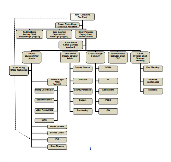 sample pdf fire department organizational chart