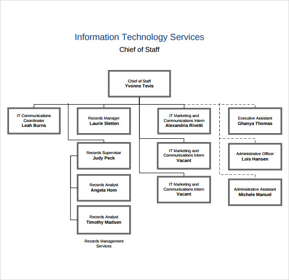 It Company Organizational Chart