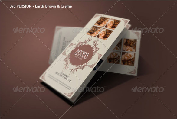 attractive spa brochure template