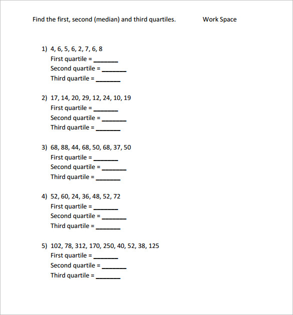 statistics-math-worksheets