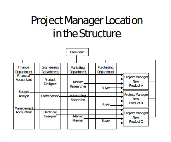 project organization chart structure