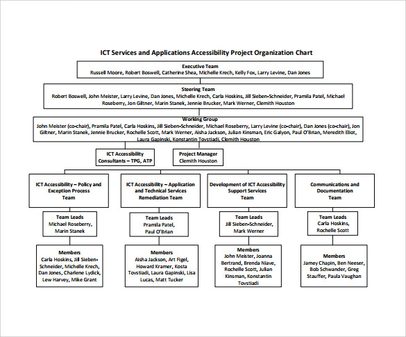 Hse Organization Chart Sample