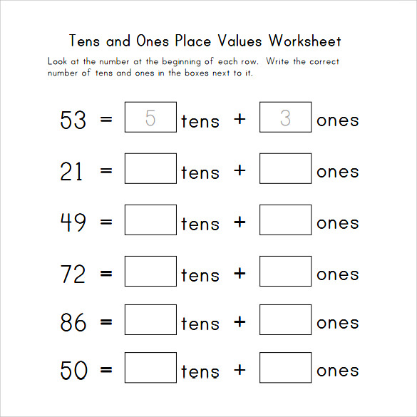 FREE 13 Sample Place Value Worksheet Templates In PDF MS Word