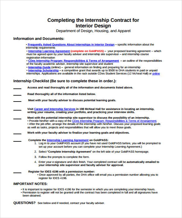 FREE 12+ Interior Design Contract Samples in PDF MS Word Google