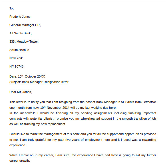 15+ Resignation Letters - Free Sample, Example, Format