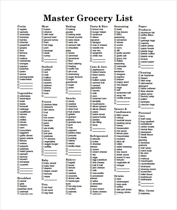 grocery list template grocery list printable grocery list printable free