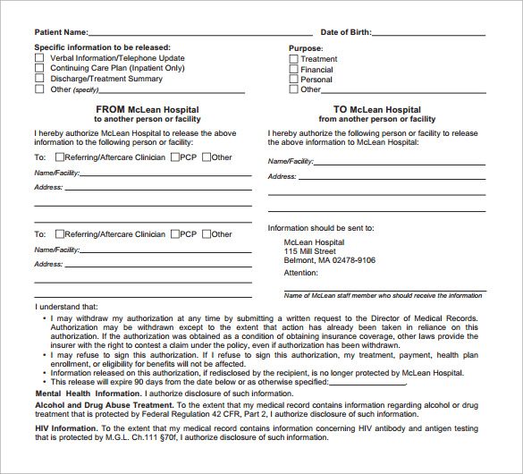 12-hospital-release-forms-to-download-for-free-sample-templates