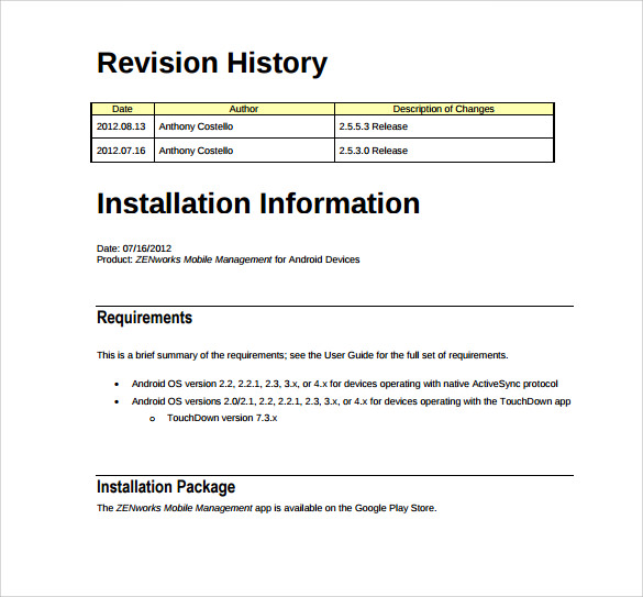 free release notes template download in pdf