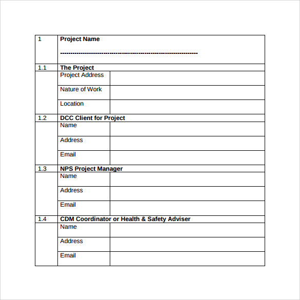 page sample history document Word  Template  7 Sample Project Documents Brief Free in PDF,