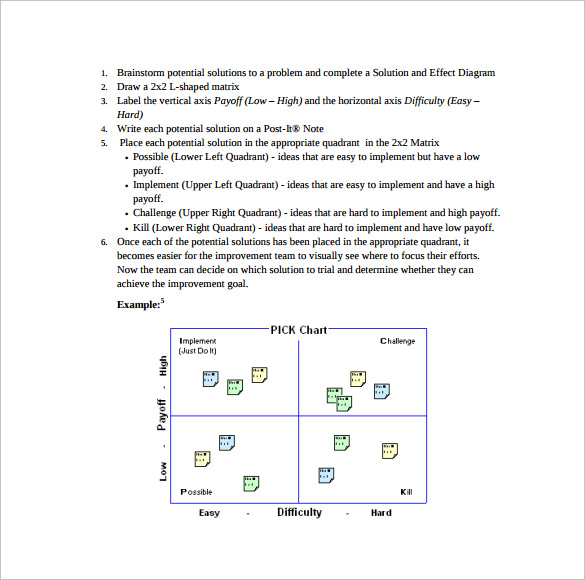 free-7-sample-pick-chart-templates-in-pdf-excel