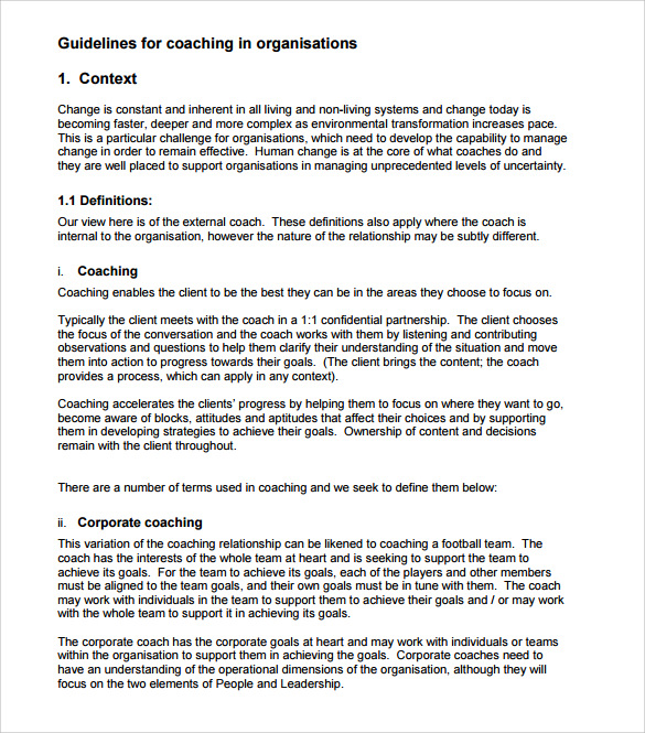 Group Coaching Contract Template