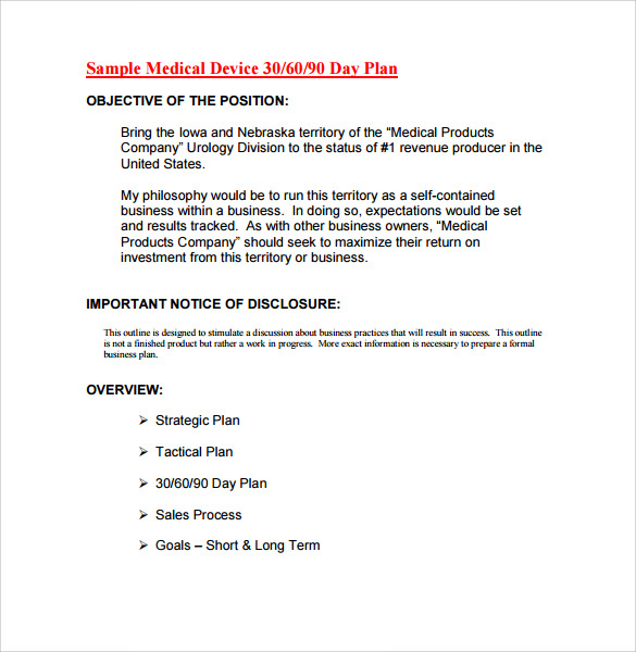 FREE 13 30 60 90 Day Action Plan Templates In PDF MS Word