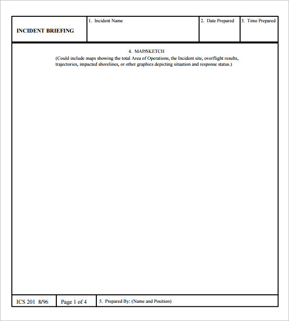 ics incident action plan template free