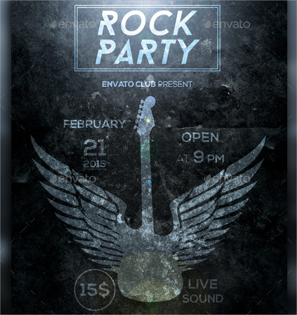 rock party dark flyer1