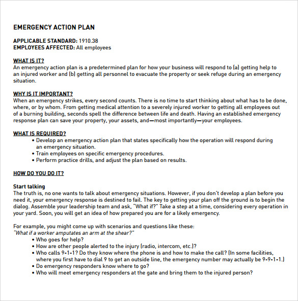free employee action plan template