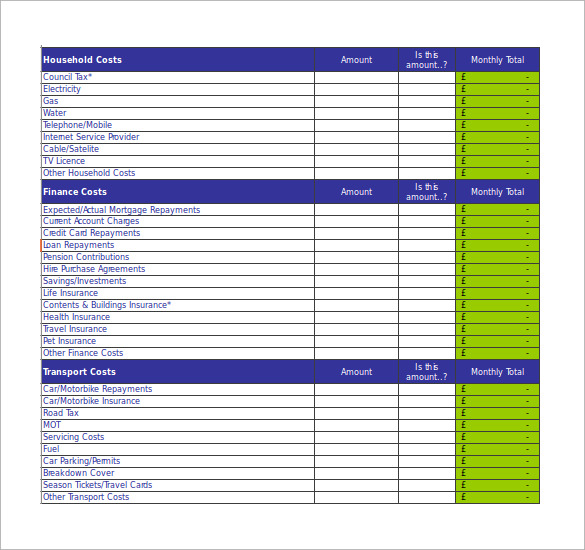 excel file monthly budget calculator 