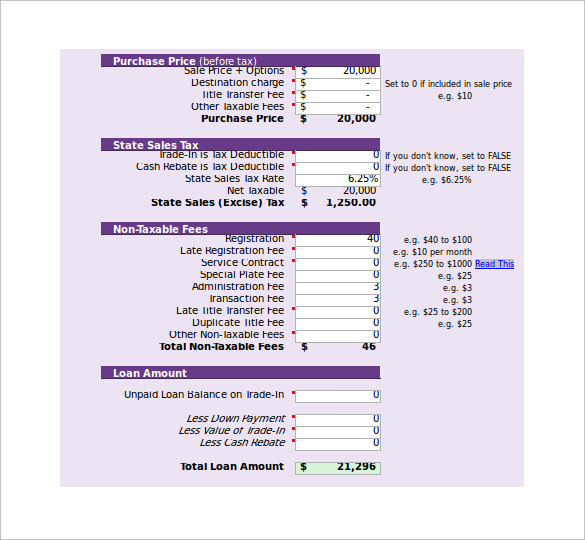 cibc car loan calc