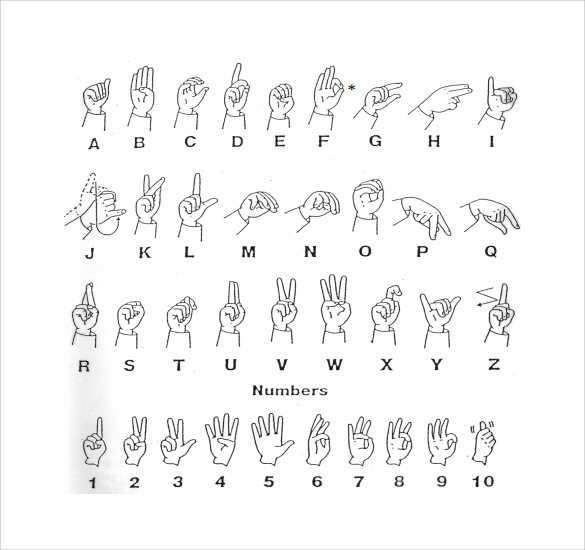 sign language worksheets free printable