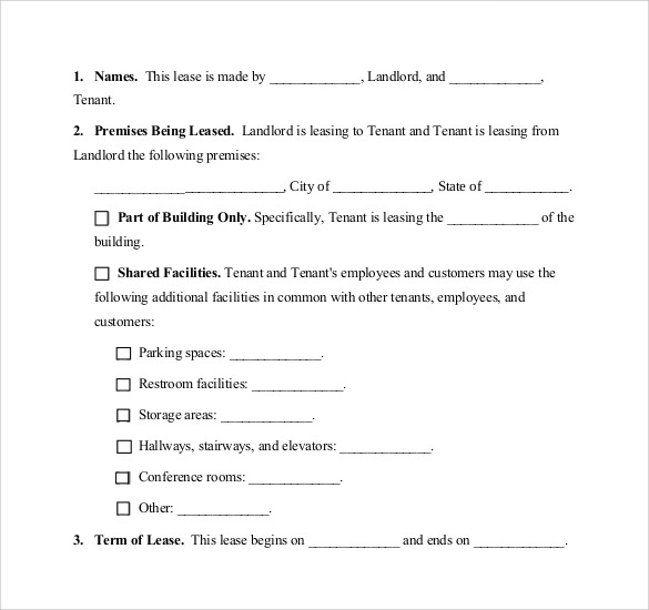 real estate rental and lease form pdf