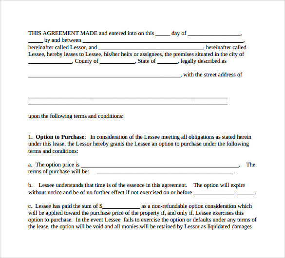 basic real estate rental and lease form
