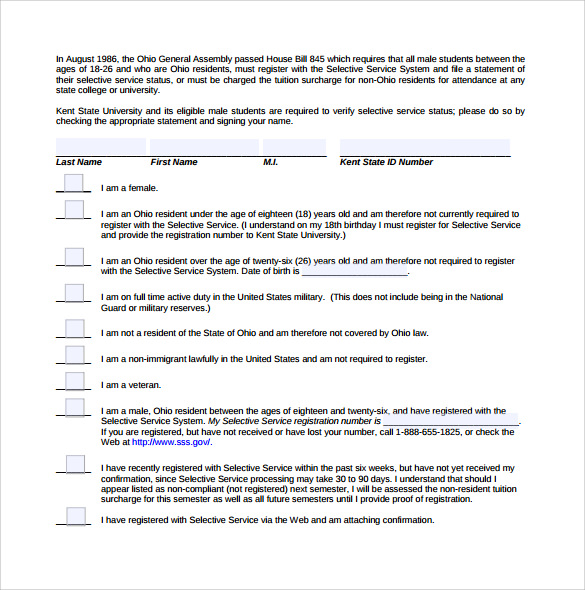 free-13-sample-selective-service-registration-forms-in-pdf-ms-word