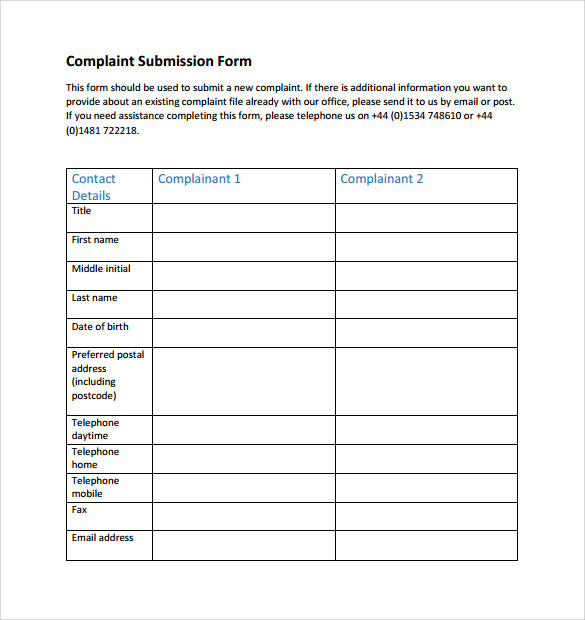 financial ombudsman service complaint submission form