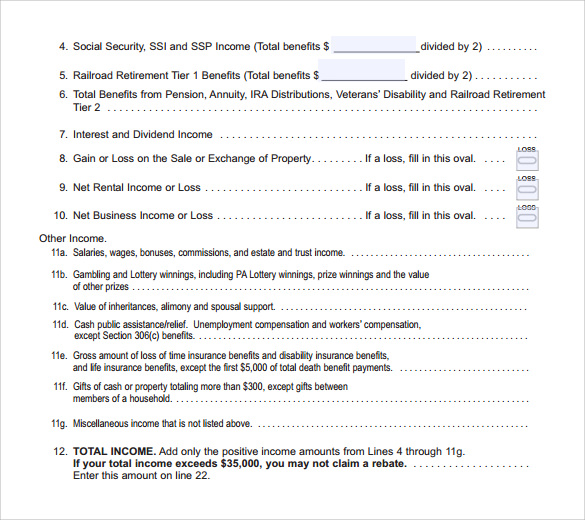 Rent Rebate Appeal Form