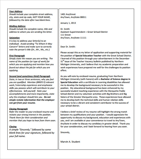 Free 22 Sample Cover Letter Examples In Ms Word Pdf