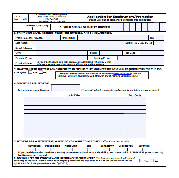 Civil Service Application Form vrogue.co