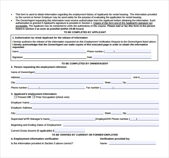 printable rental reference form