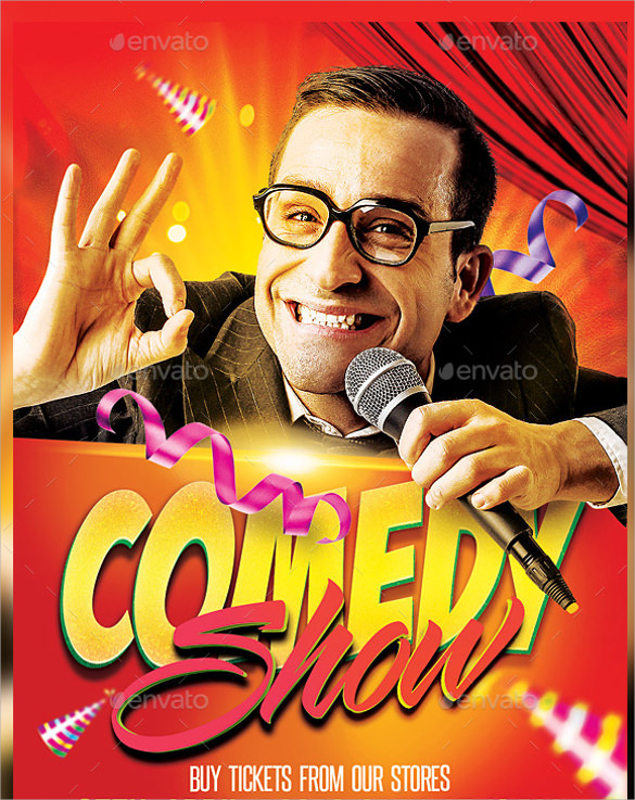 FREE 7  Comedy Show Flyer Templates in EPS PSD