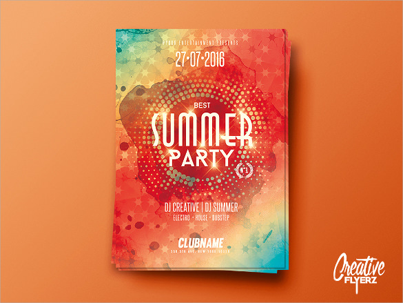 good summer flyer templates download