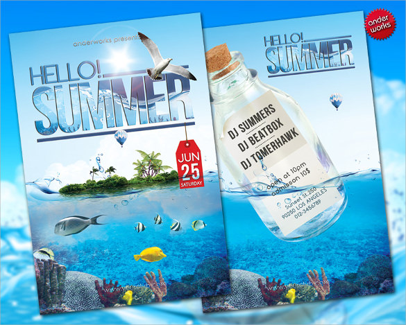 fabulous summer flyer templates download