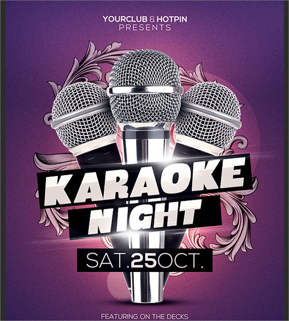 19+ Karaoke Night Flyer Templates  Sample Templates